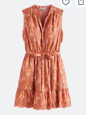 NWOT DISCONTINUED Danielle Rainn Sleeveless Coral Tie-Waist Dress Not Worn Sz L
